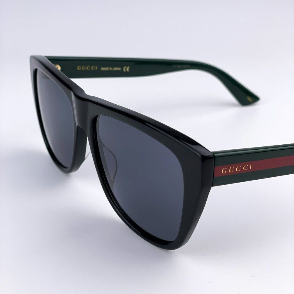 NEW GUCCI GG0926S 001 Black Green Gray Square Men Sunglasses - Picture 6 of 14
